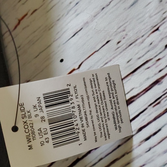 🆕️ UGG MEN'S BLACK SLIDES - Picture 7 of 8